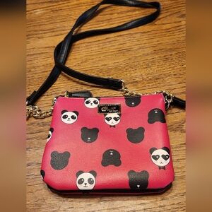 Betsey Johnson Pink Panda Crossbody Bag